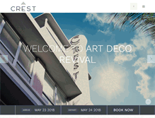 Tablet Screenshot of cresthotelsuites.com